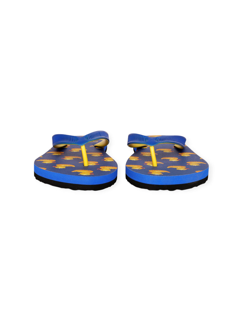 ROYAL/YELLOW RUBBER DUCKS PRINTED FLIP FLOP