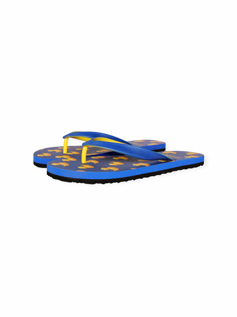 ROYAL/YELLOW RUBBER DUCKS PRINTED FLIP FLOP
