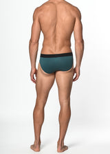 PEACOCK COTTON/ELASTANE LOW RISE BRIEF ST-10000