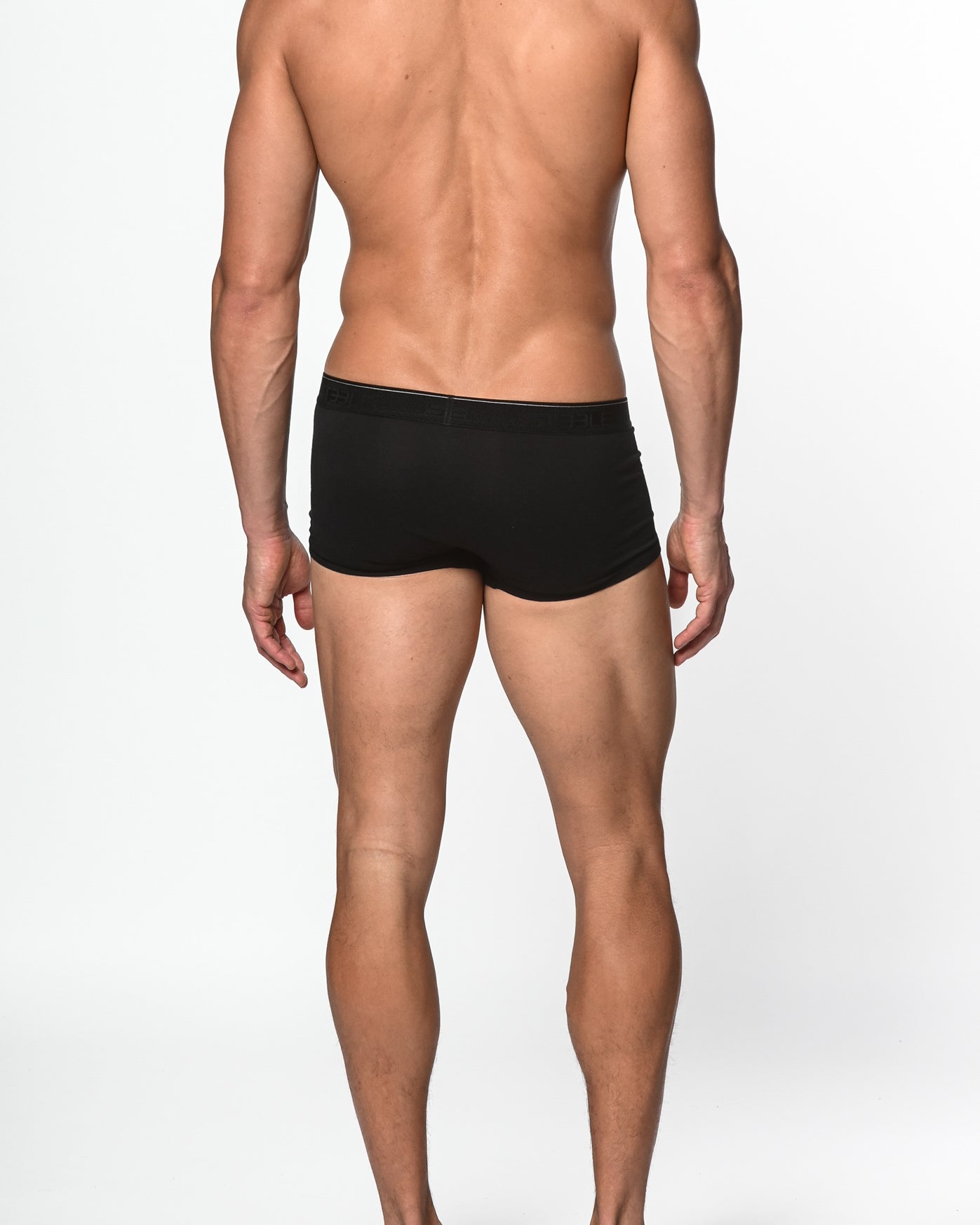 BLACK COTTON/ELASTANE TRUNK ST-10001