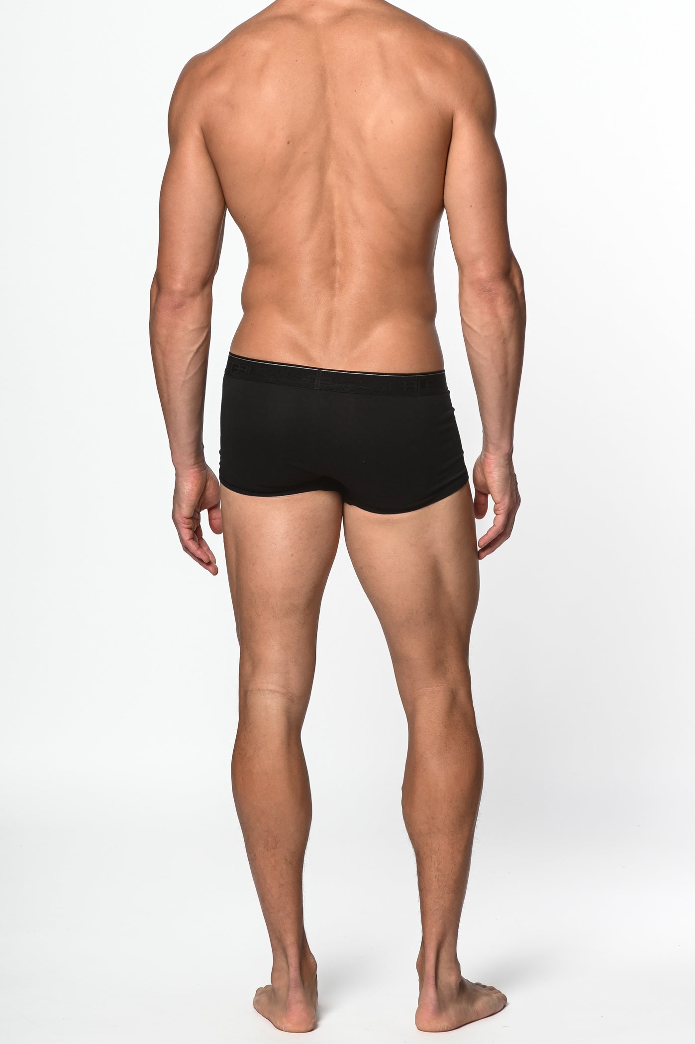 BLACK COTTON/ELASTANE TRUNK ST-10001