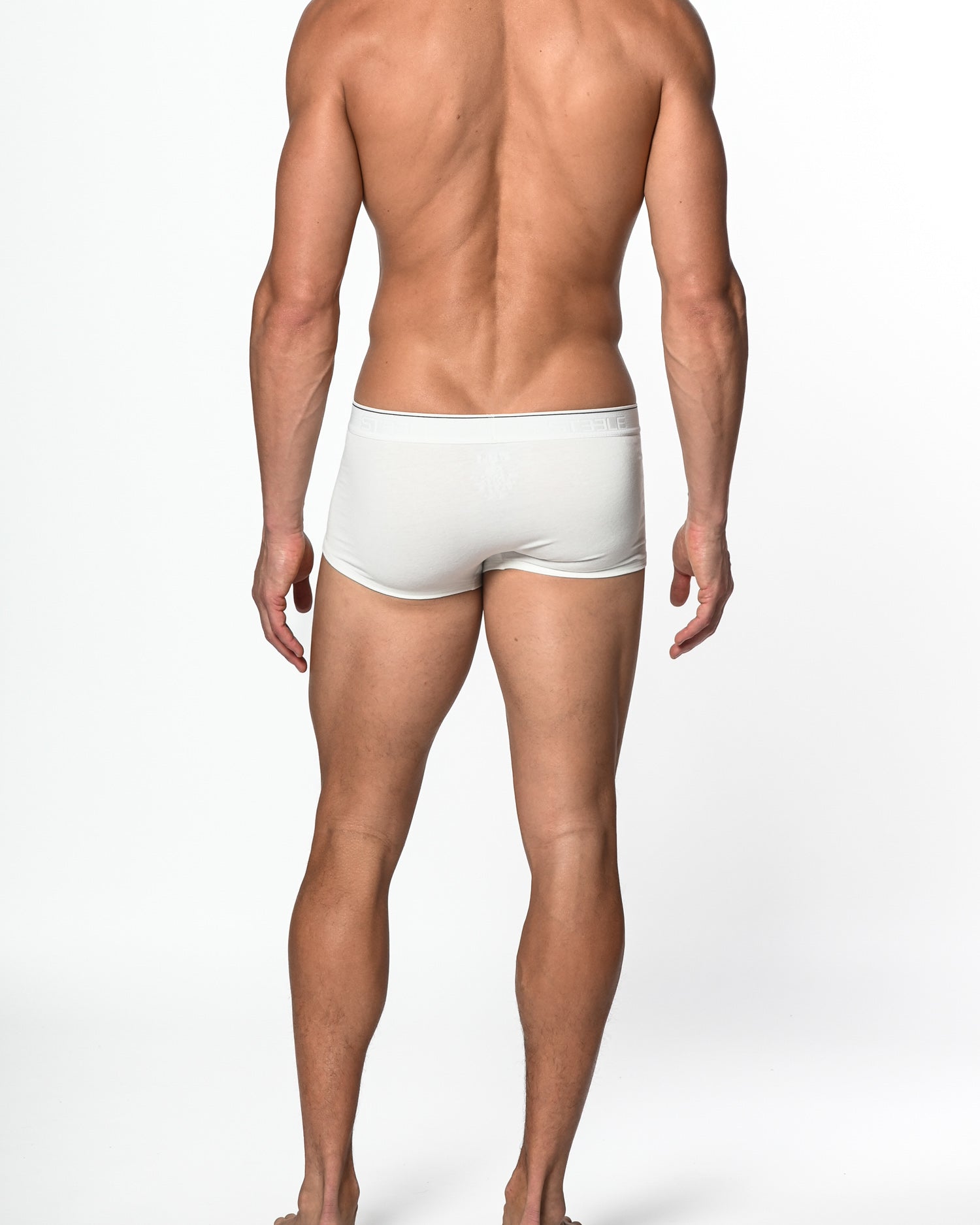 WHITE COTTON/ELASTANE TRUNK ST-10001
