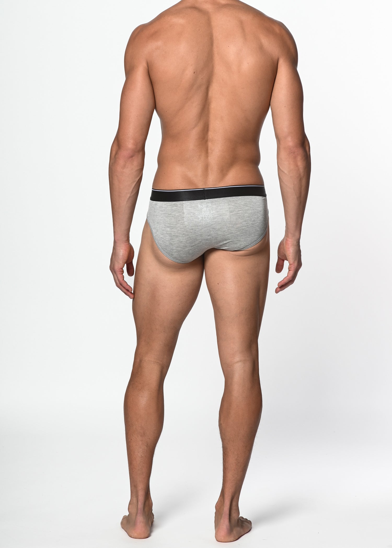GREY MIST BAMBOO/ELASTANE LOW RISE BRIEF ST-10130