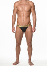 BLACK BAMBOO/ELASTANE JOCKSTRAP ST-10132