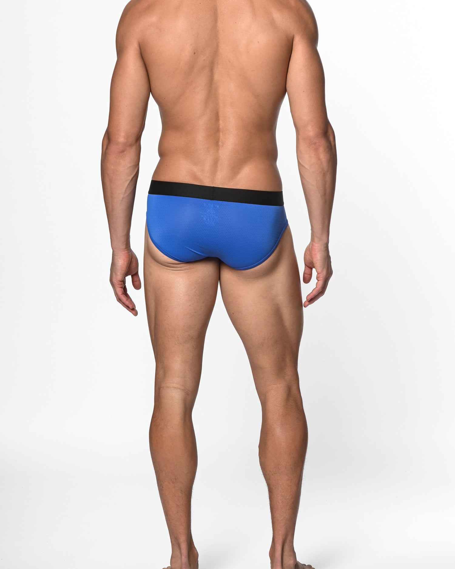 COBALT NYLON/ELASTANE AIR MESH SPORTS LOW RISE BRIEF ST-10200