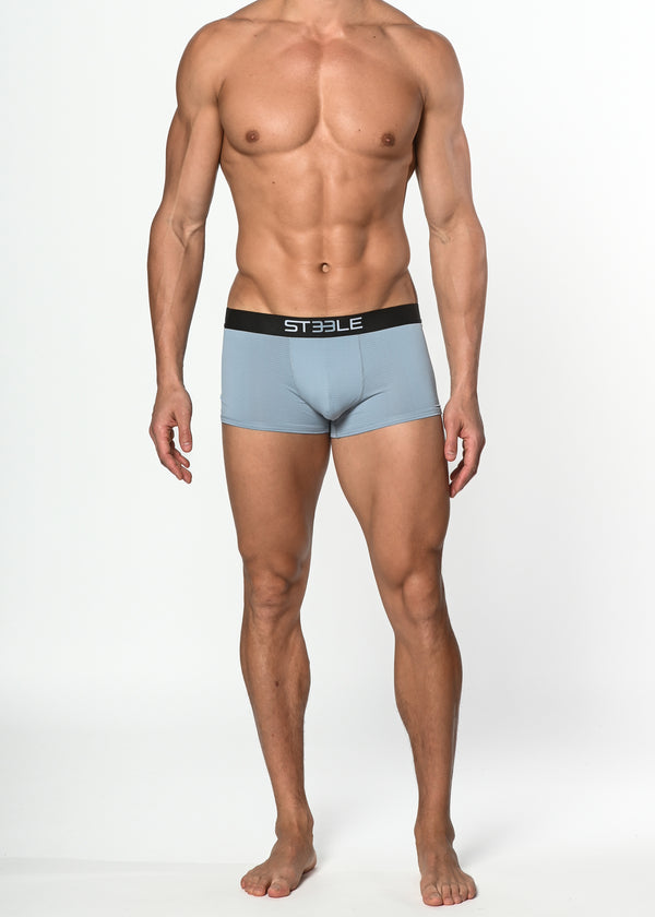 SILVER GREY NYLON/ELASTANE AIR MESH SPORTS TRUNK ST-10201