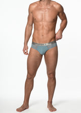 SKY BLUE NYLON/ELASTANE FINE SHEER MESH LOW RISE BRIEF ST-10430
