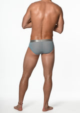 SKY BLUE NYLON/ELASTANE FINE SHEER MESH LOW RISE BRIEF ST-10430