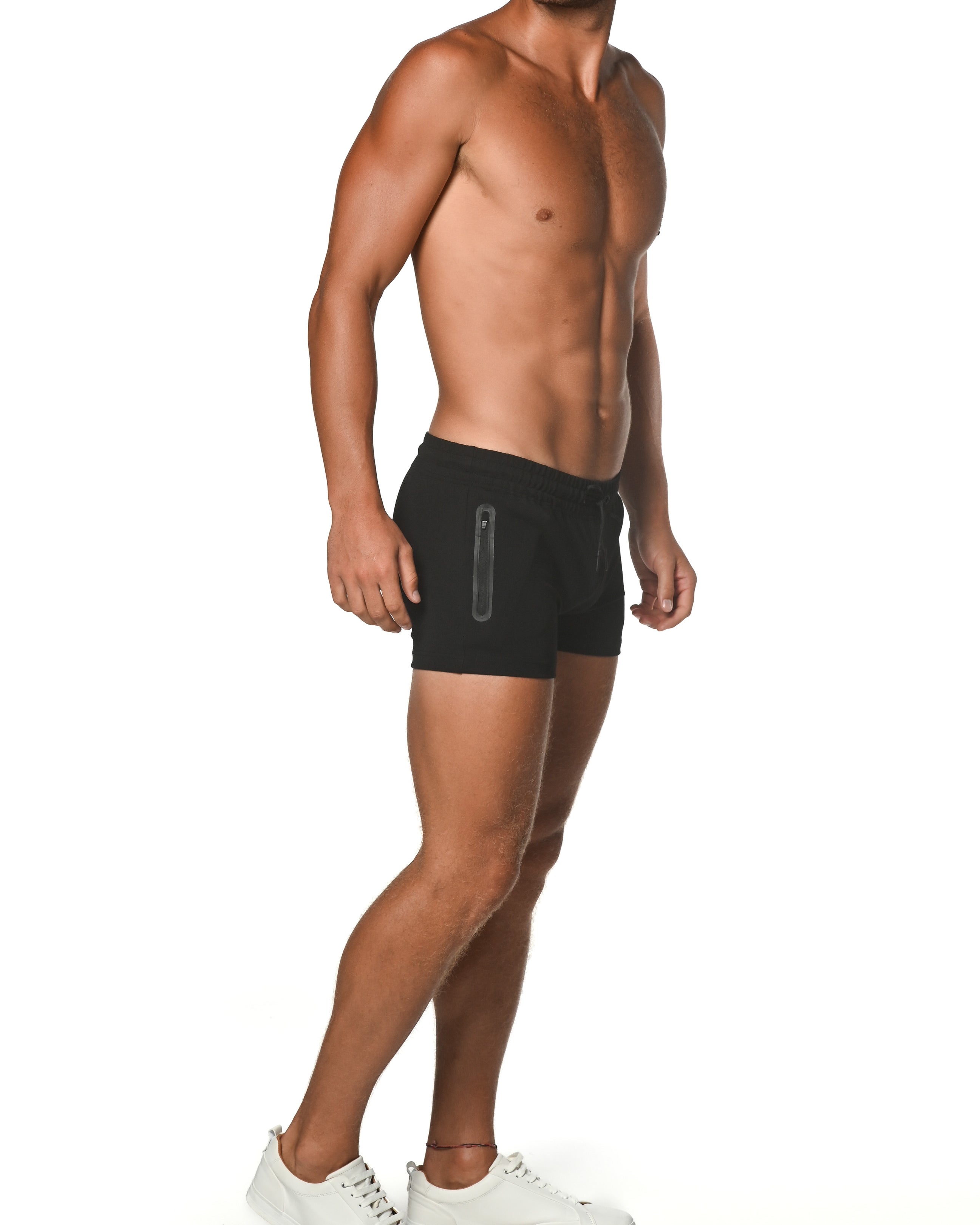 BLACK VAULT 3.5 INSEAM GYM STRETCH SHORTS ST-10500