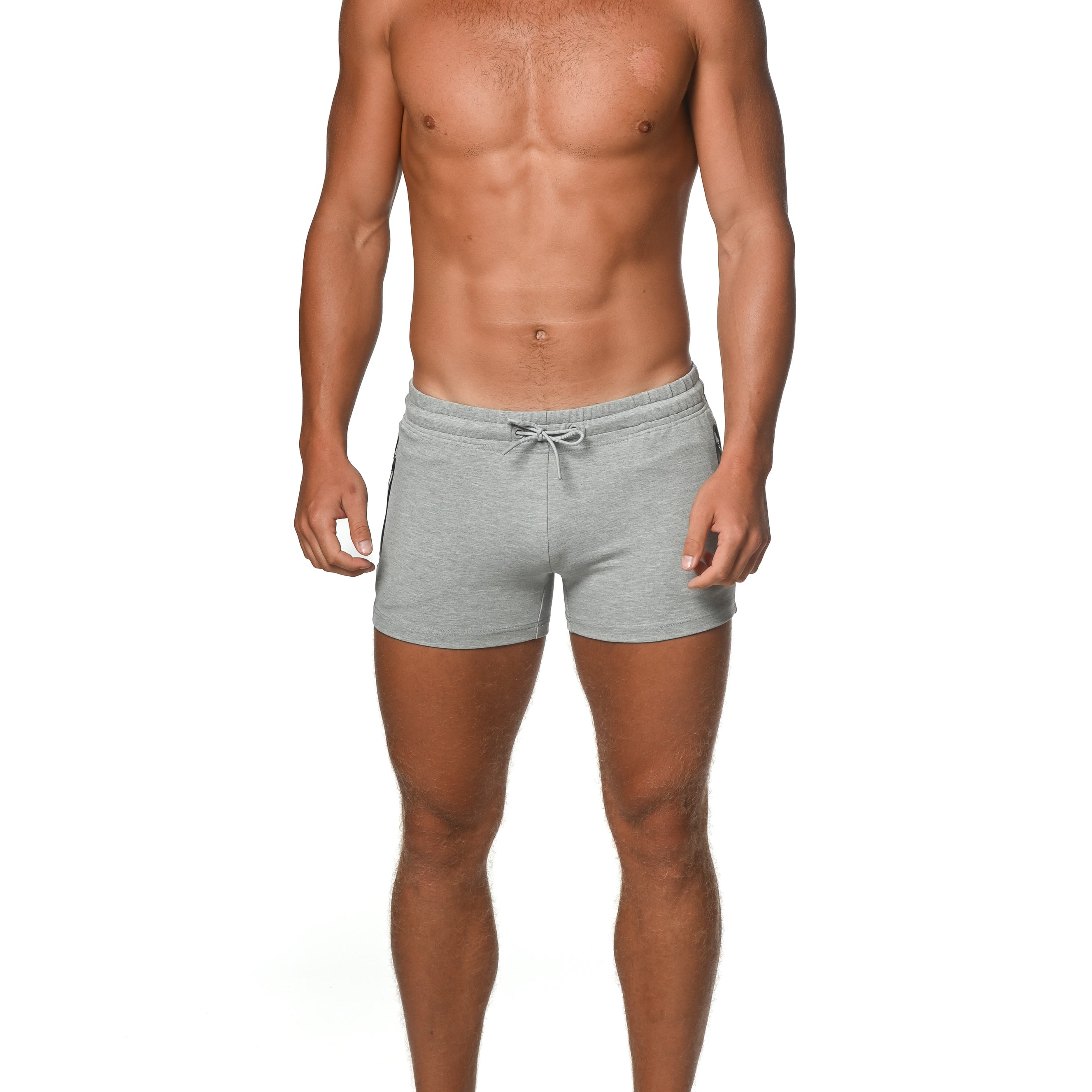 GREY VAULT 3.5 INSEAM GYM STRETCH SHORTS ST-10500