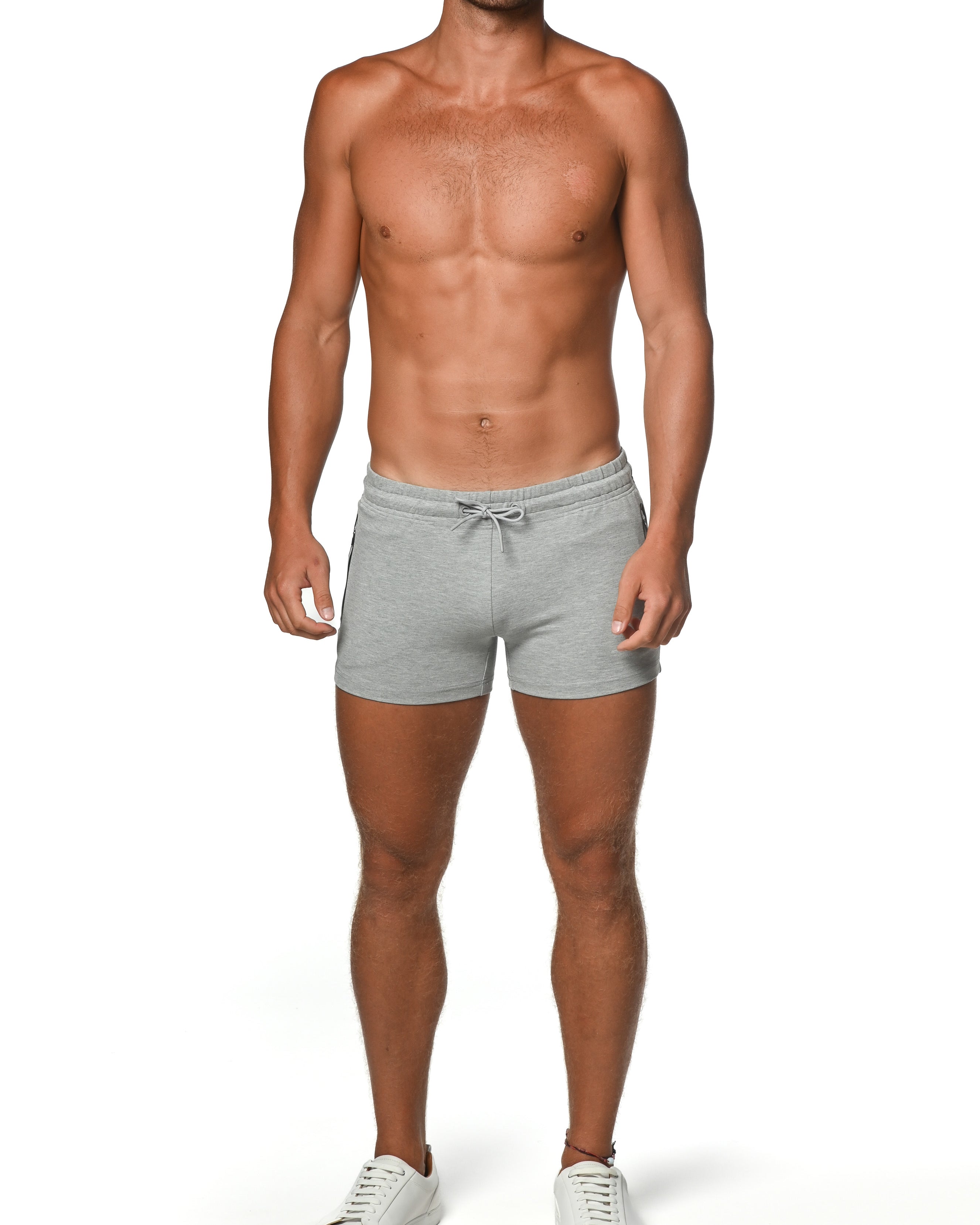 GREY VAULT 3.5 INSEAM GYM STRETCH SHORTS ST-10500