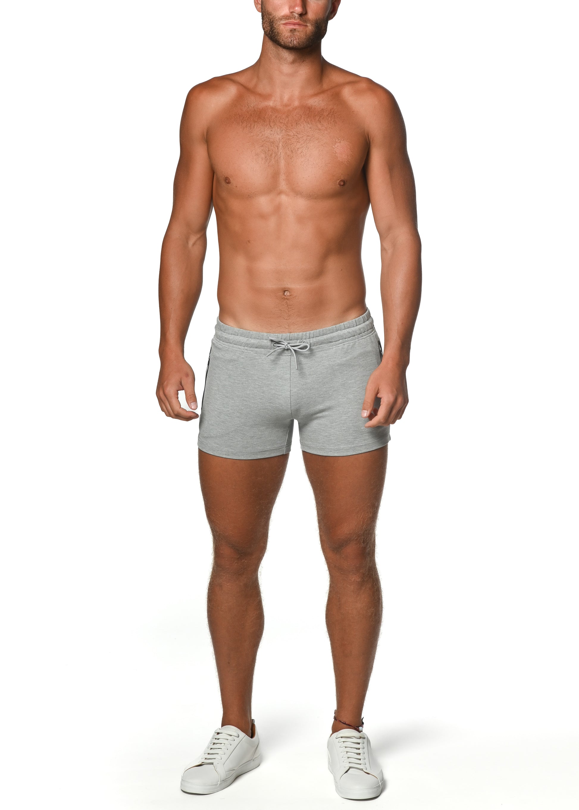 GREY VAULT 3.5 INSEAM GYM STRETCH SHORTS ST-10500