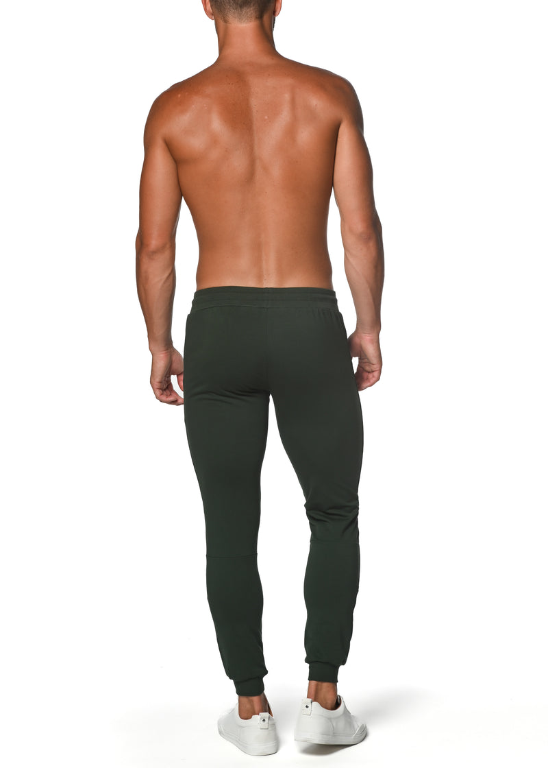 COMBAT GREEN FLEECE FLEX COTTON STRETCH JOGGER ST-10503