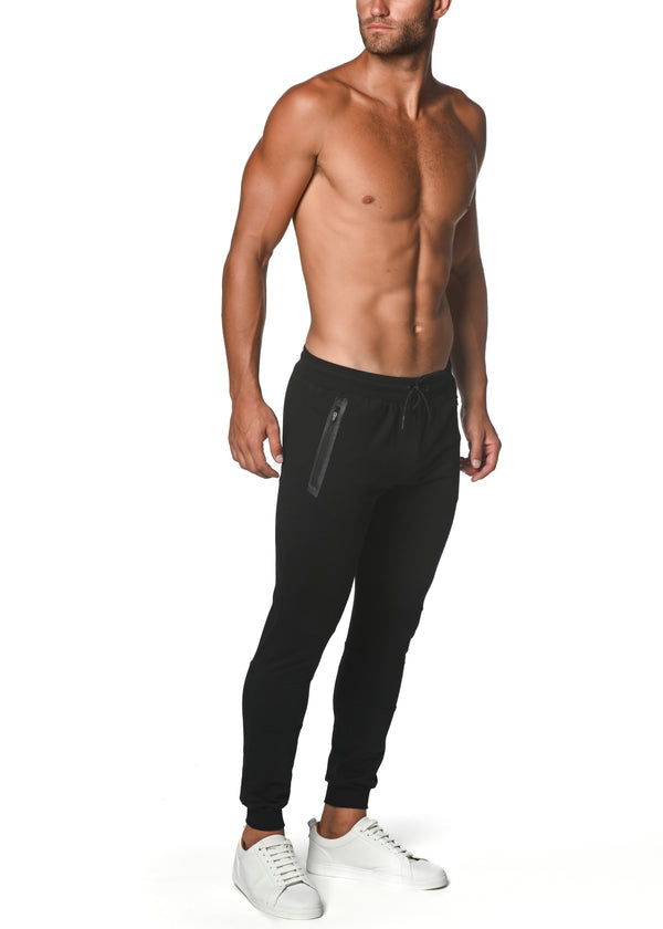 STEALTH BLACK FLEECE FLEX COTTON STRETCH JOGGER ST-10503