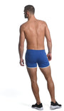 COBALT SPRINTER 3.5" INSEAM STRETCH GYM SHORTS W/ HEAT WELD ZIPPERS