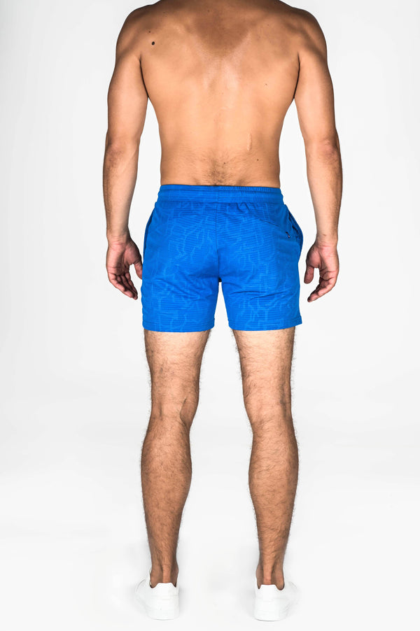 COBALT PRINTED 6" INSEAM MESH STRETCH PERFORMANCE SHORTS ST-1466-41 Final Sale