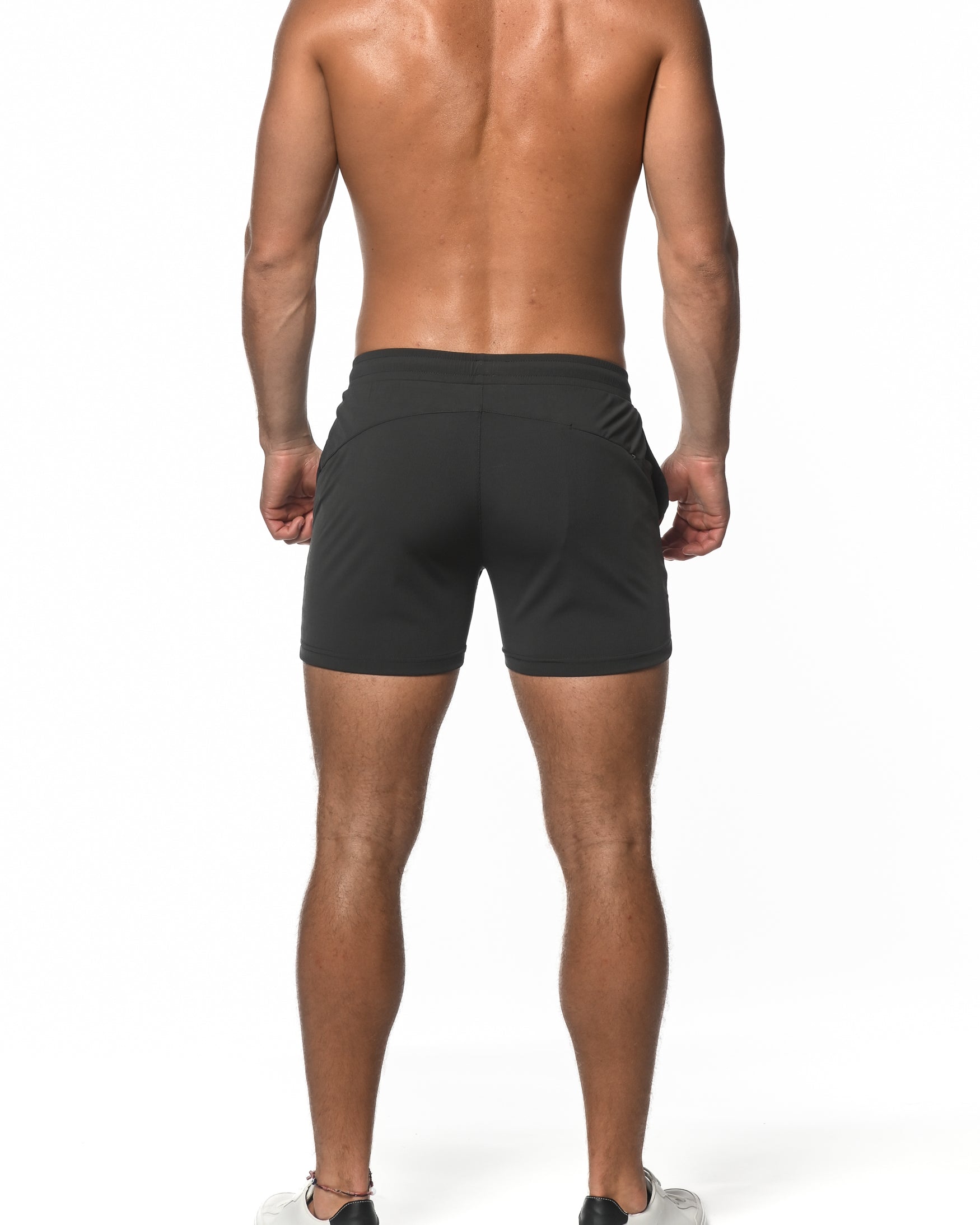 CHARCOAL TEXTURED STRETCH PERFORMANCE SHORTS ST-1466-54