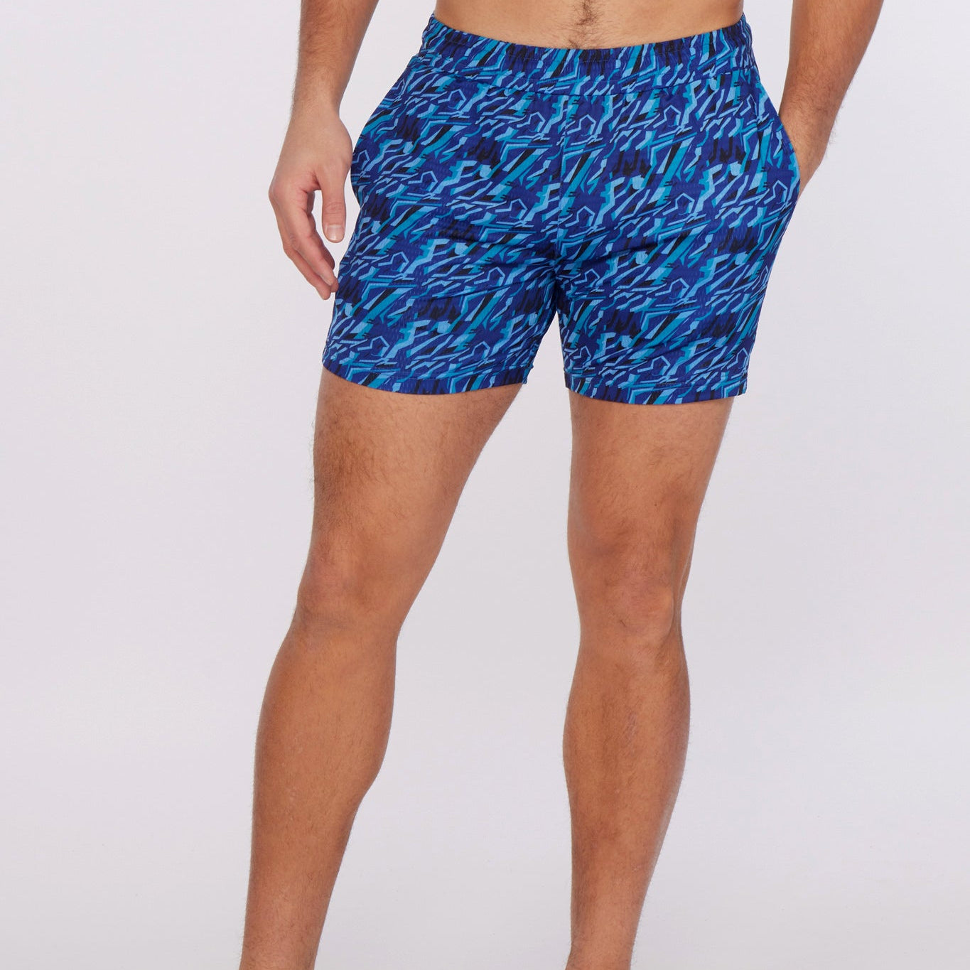 NAVY/BLUE WEB LINK STRETCH PERFORMANCE SHORTS ST-1466-59 FINAL SALE