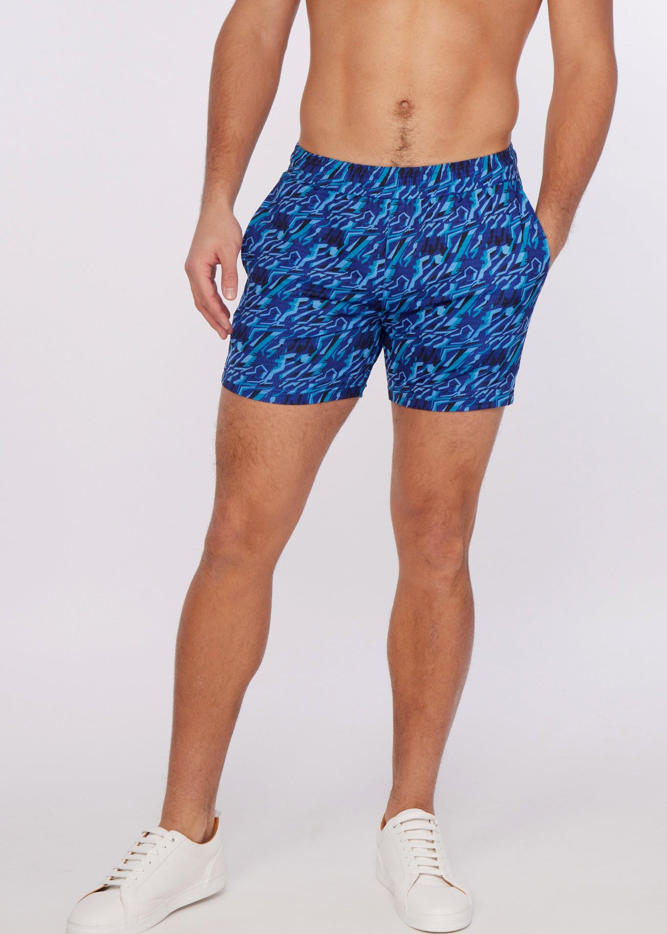 NAVY/BLUE WEB LINK STRETCH PERFORMANCE SHORTS ST-1466-59 FINAL SALE
