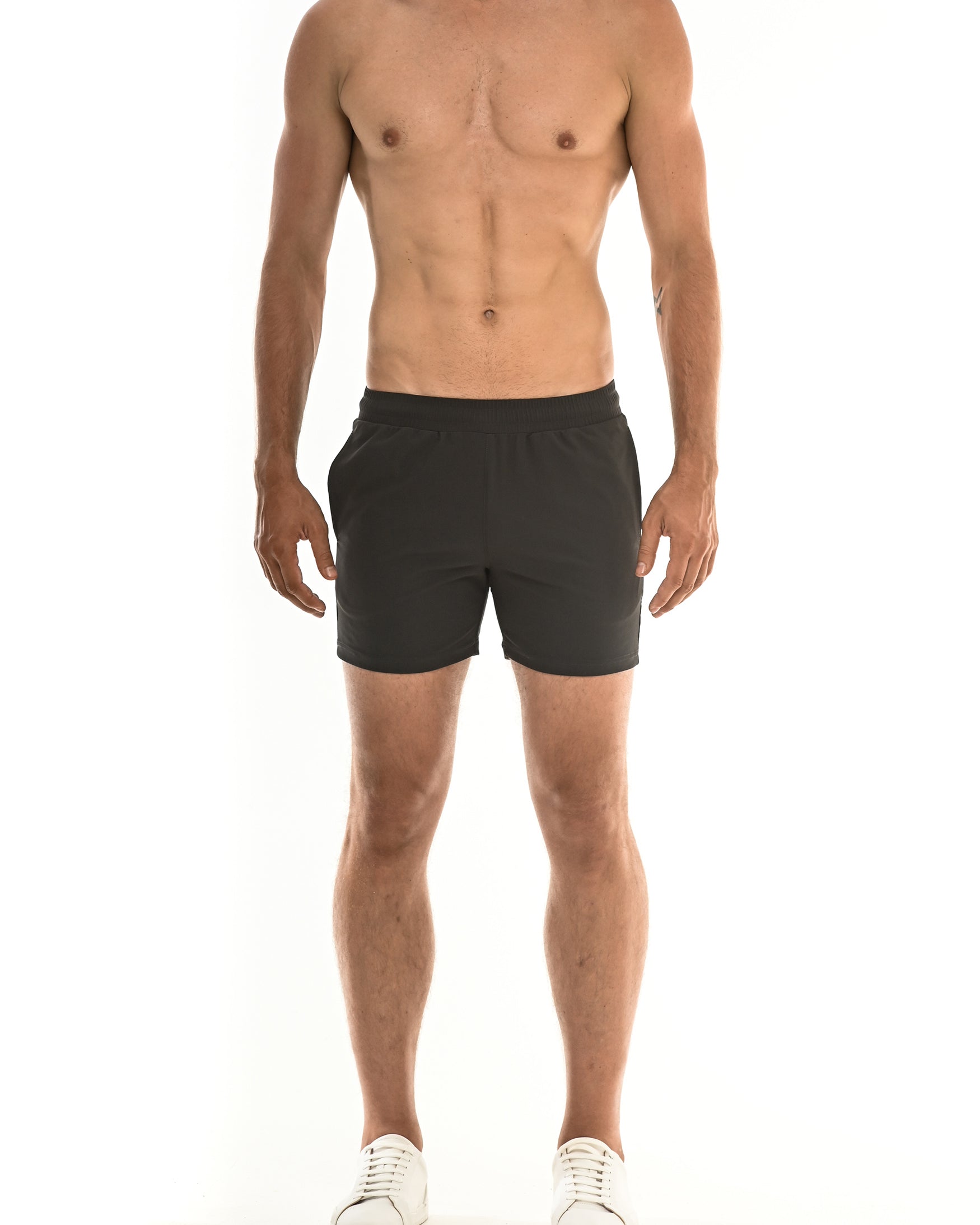 CHARCOAL DIAMOND WEAVE PERFORMANCE SHORTS ST-1466-62