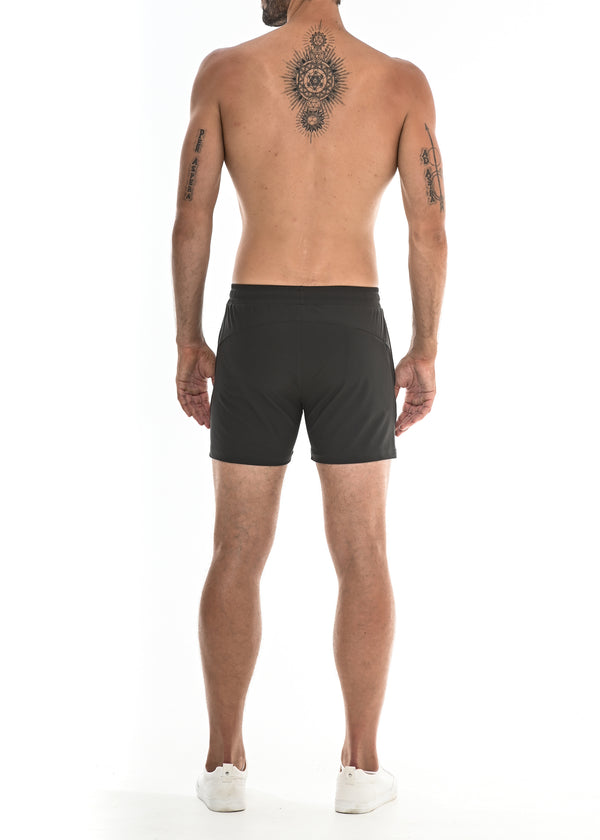 CHARCOAL DIAMOND WEAVE PERFORMANCE SHORTS ST-1466-62