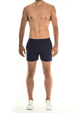 NAVY DIAMOND WEAVE PERFORMANCE SHORTS ST-1466-62