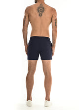 NAVY DIAMOND WEAVE PERFORMANCE SHORTS ST-1466-62