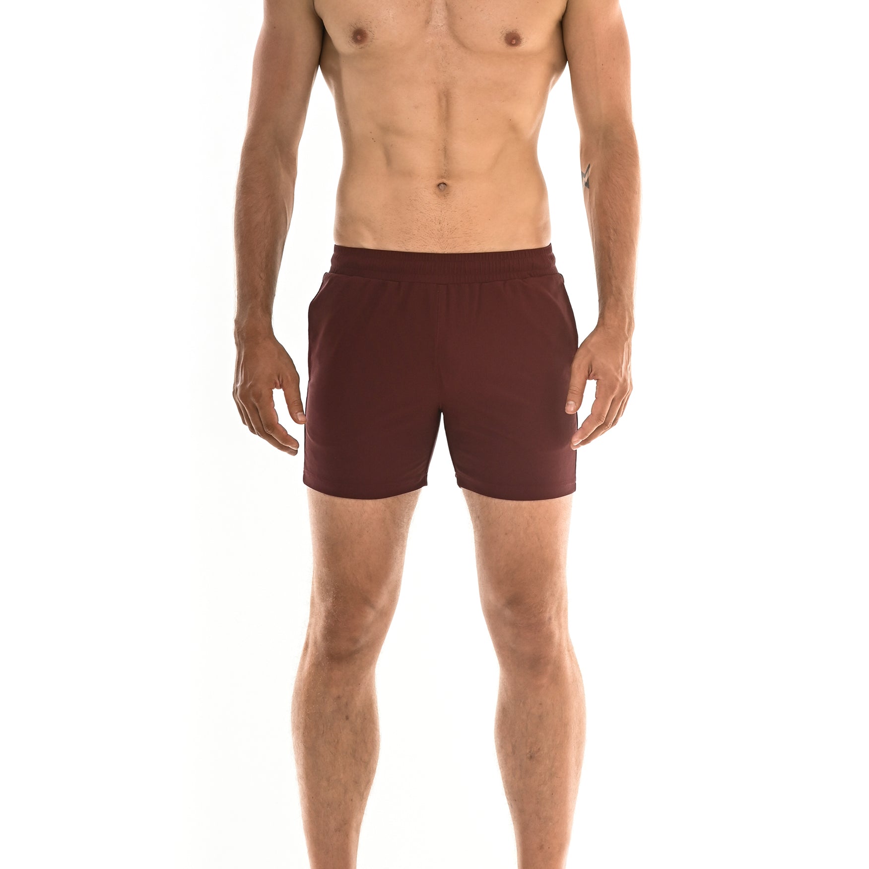 WINE DIAMOND WEAVE PERFORMANCE SHORTS ST-1466-62