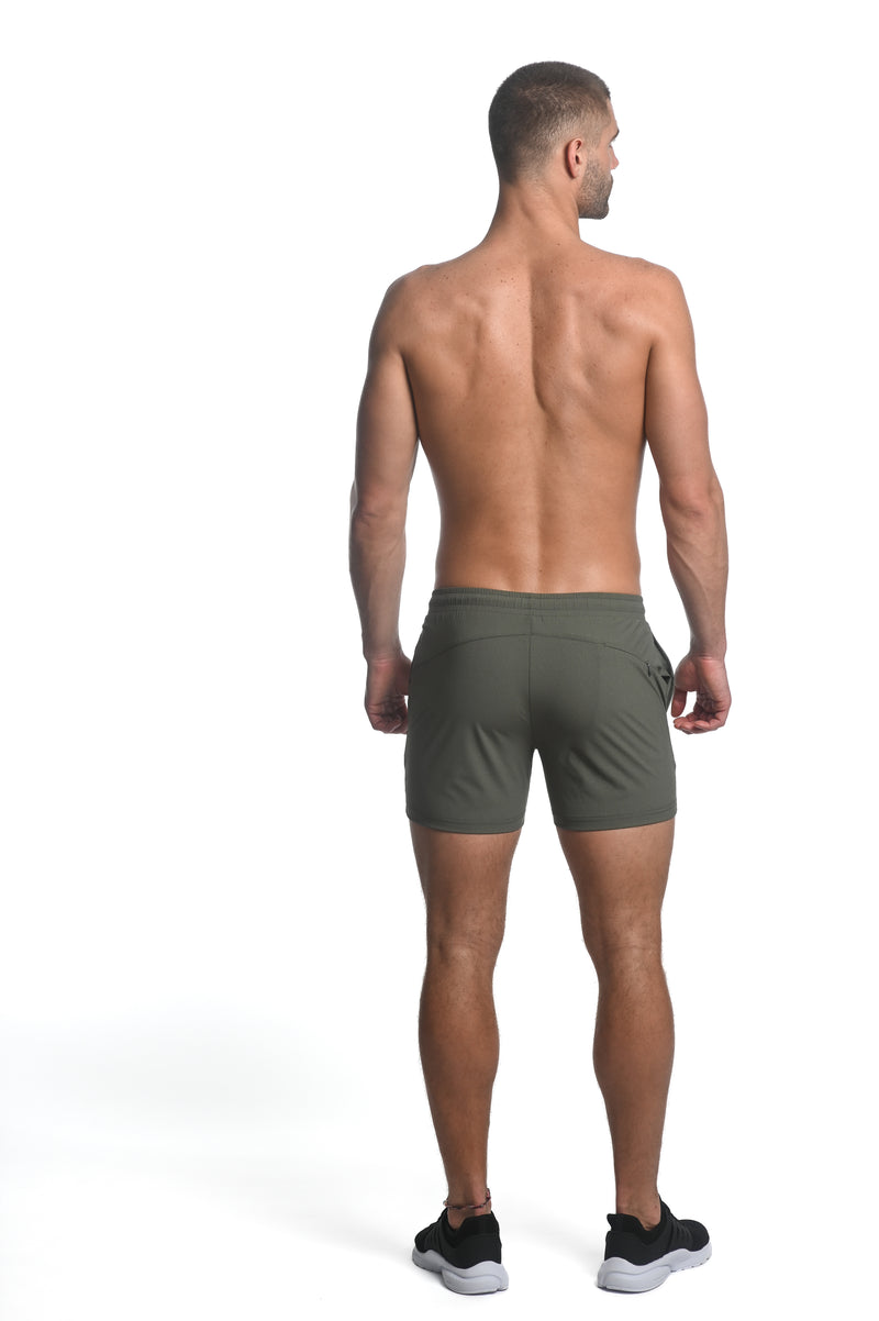 ARMY TEXTURED STRETCH PERFORMANCE SHORTS ST-1466-79