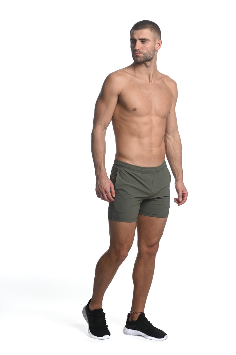 ARMY TEXTURED STRETCH PERFORMANCE SHORTS ST-1466-79
