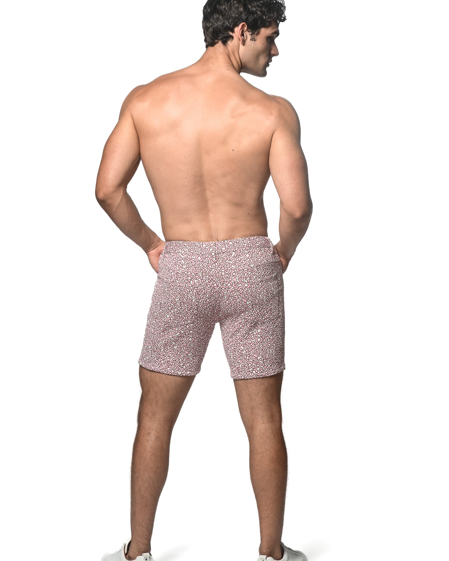 PINK PEBBLES 5" JACQUARD STRETCH KNIT SHORT ST-1932-46