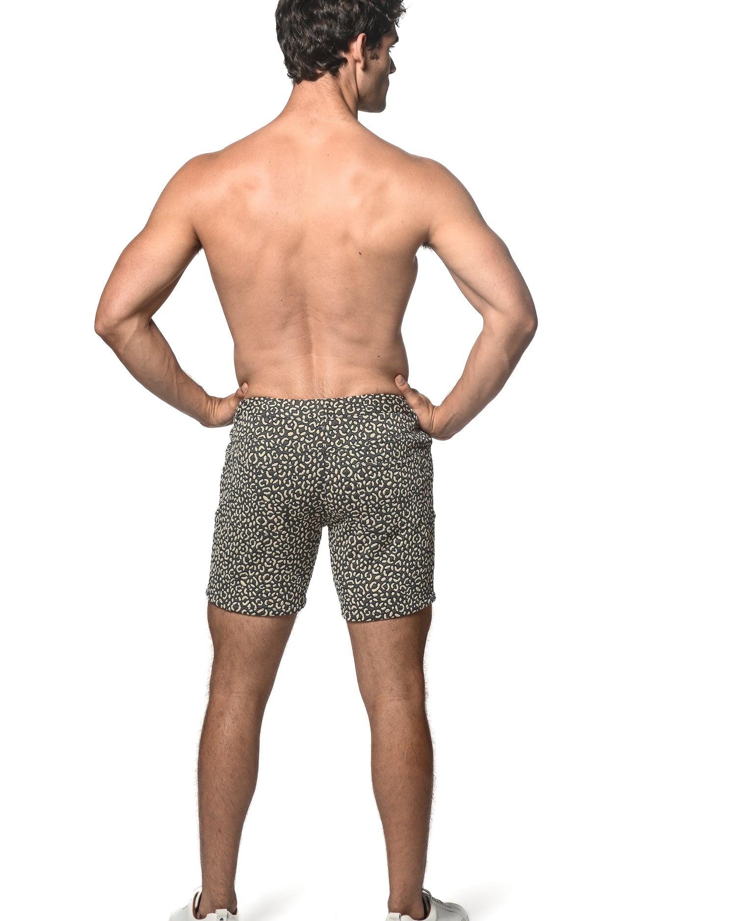 SAND PEBBLES 5" JACQUARD STRETCH KNIT SHORT ST-1932-46