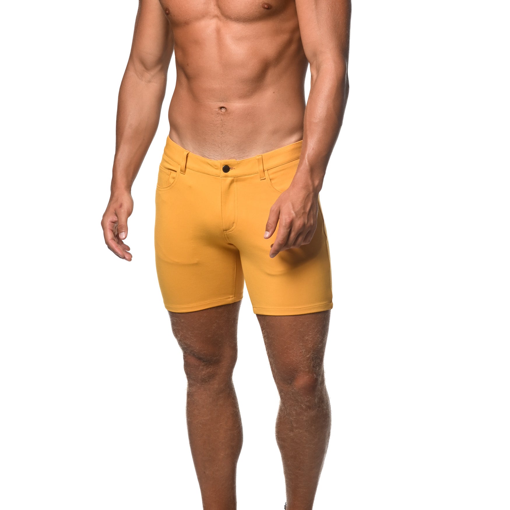 AMBER 5" INSEAM STRETCH KNIT JEANS SHORTS  ST-1932