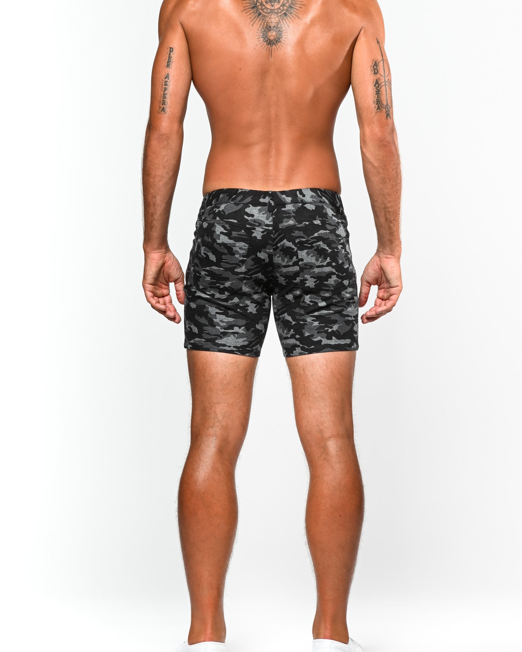 BLACK CAMO NEO LIMITED EDITION 5" INSEAM KNIT STRETCH SHORT ST-1932-LE