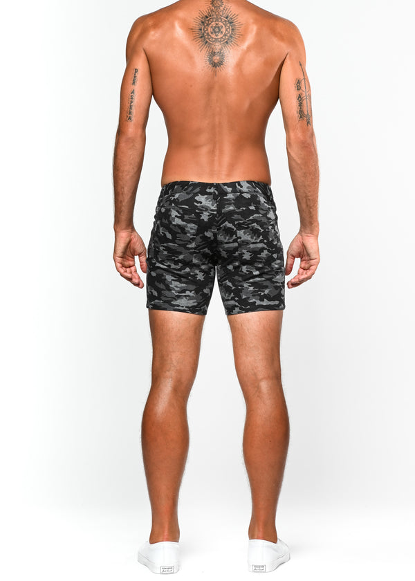 BLACK CAMO NEO LIMITED EDITION 5" INSEAM KNIT STRETCH SHORT ST-1932-LE