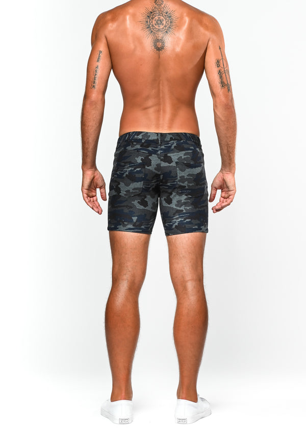 BLUE CAMO NEO LIMITED EDITION 5" INSEAM KNIT STRETCH SHORT ST-1932-LE