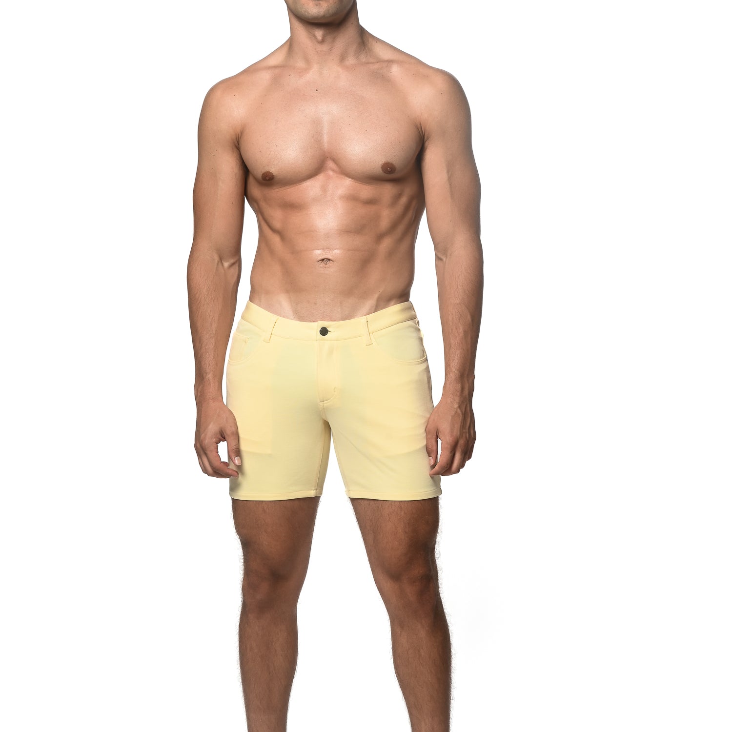 BUTTER 5" INSEAM STRETCH KNIT JEANS SHORTS ST-1932