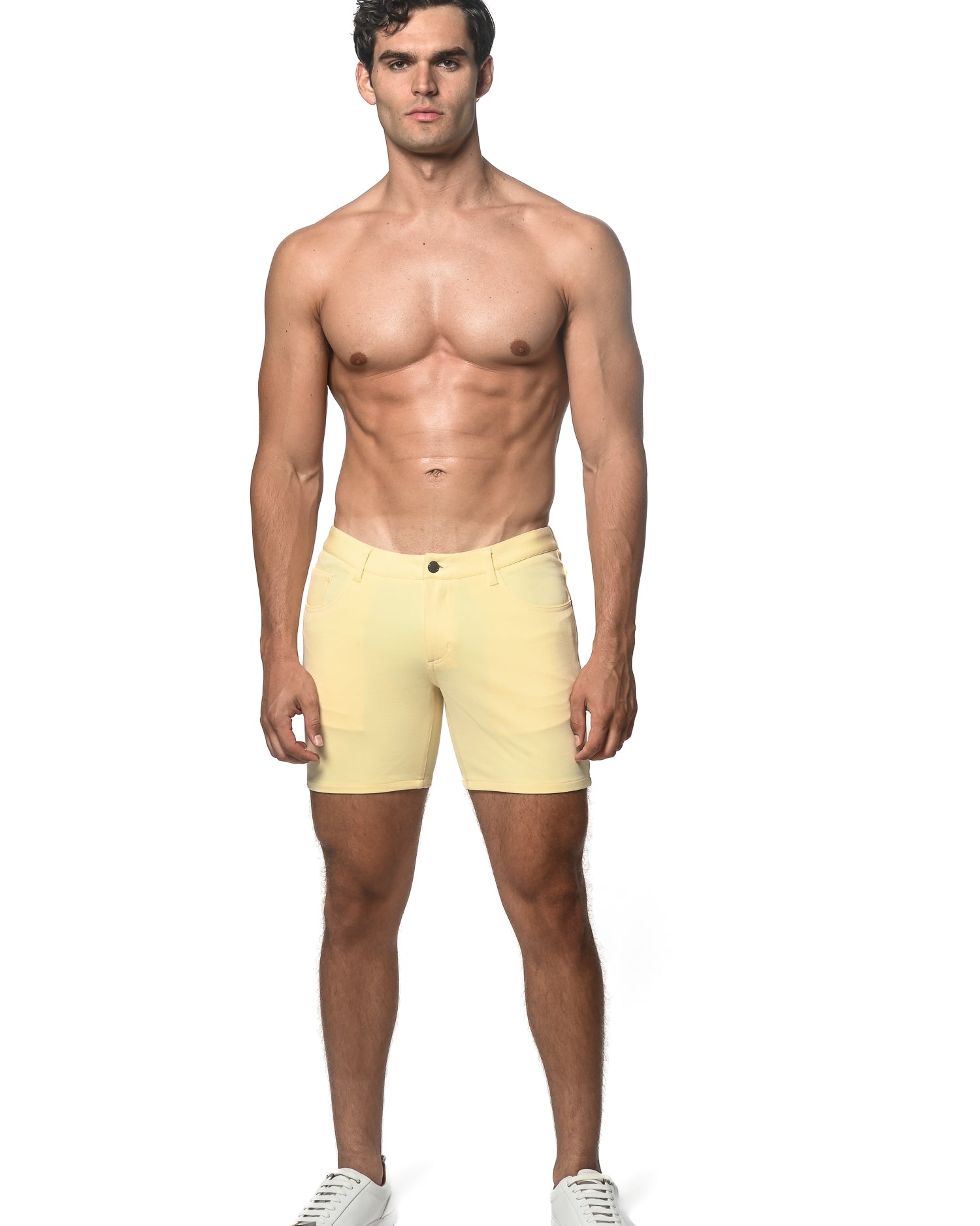 BUTTER 5" INSEAM STRETCH KNIT JEANS SHORTS ST-1932
