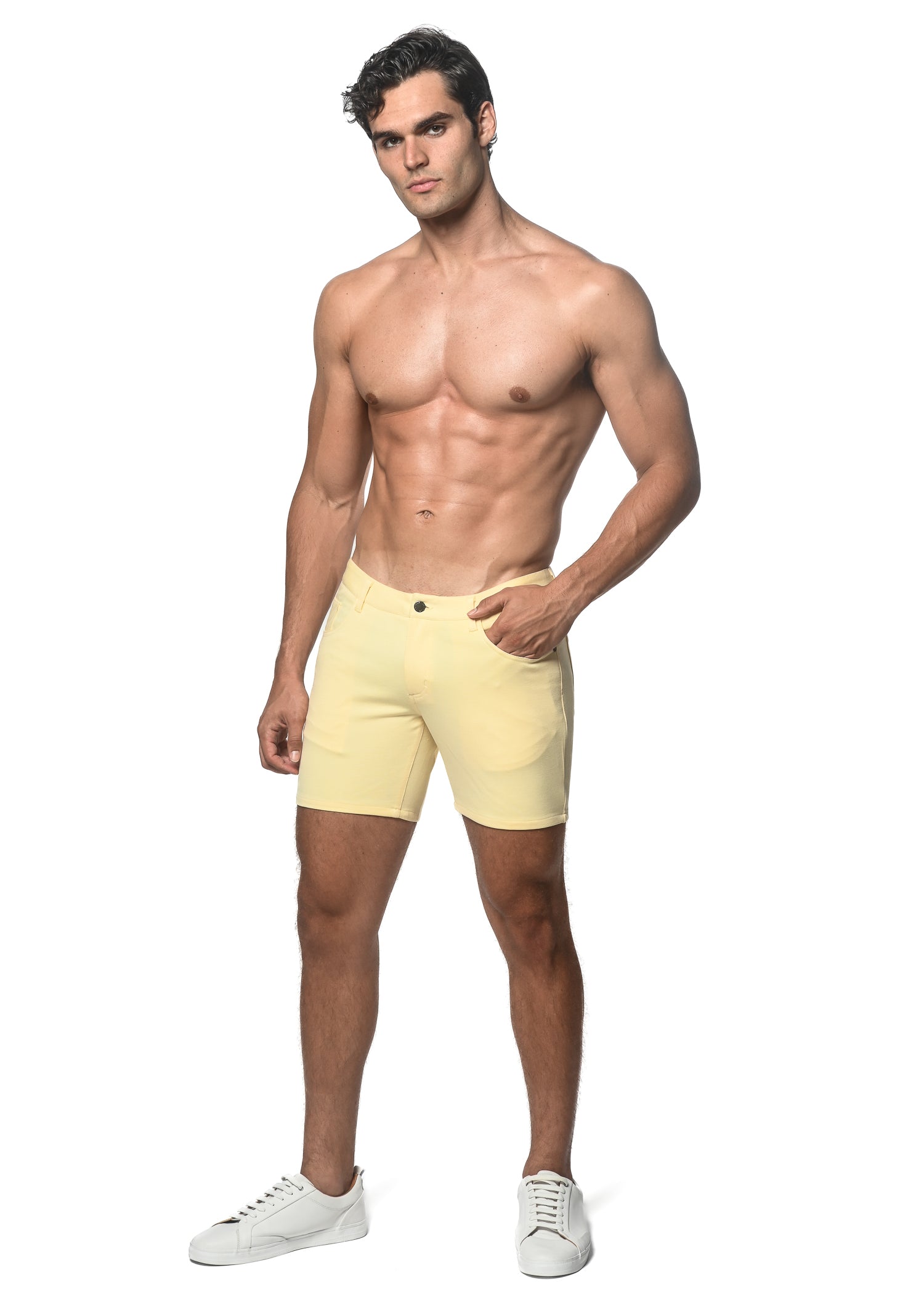 BUTTER 5" INSEAM STRETCH KNIT JEANS SHORTS ST-1932