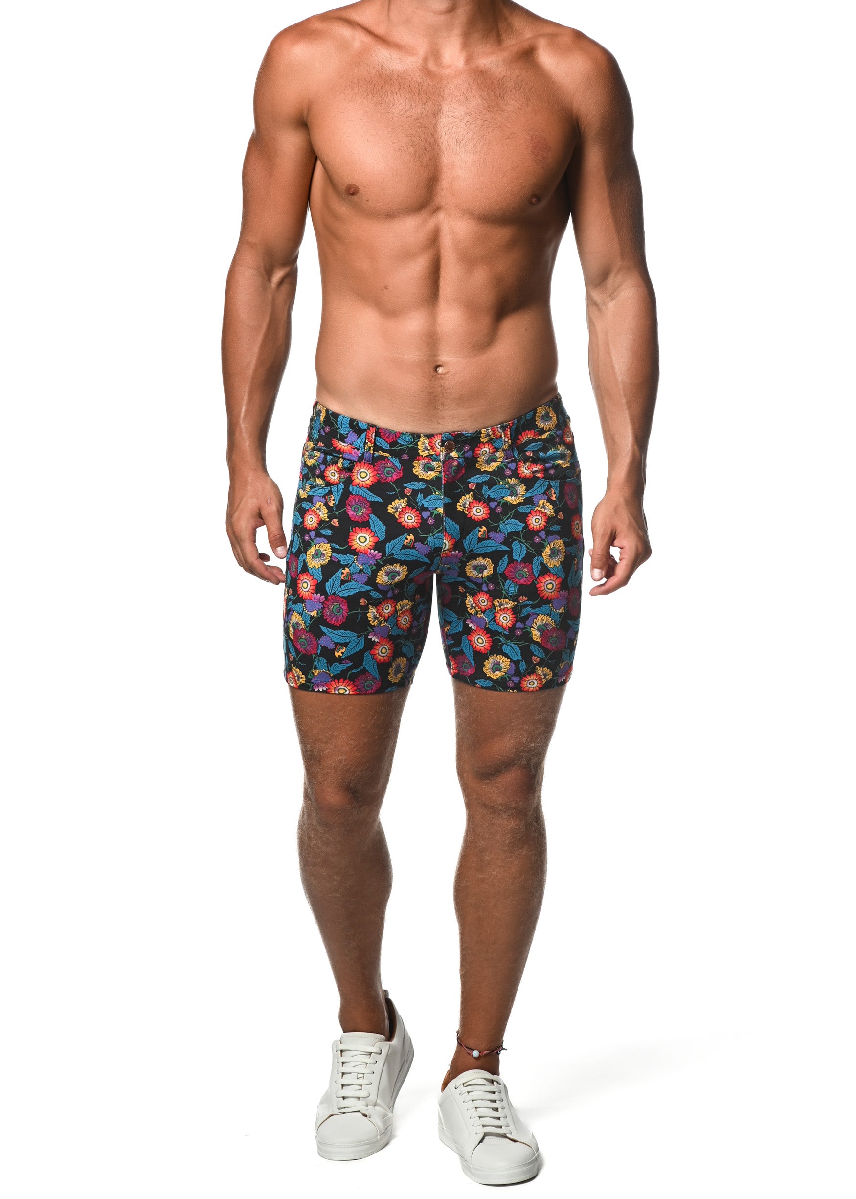 Gold Sapphire Marble Men's Shorts