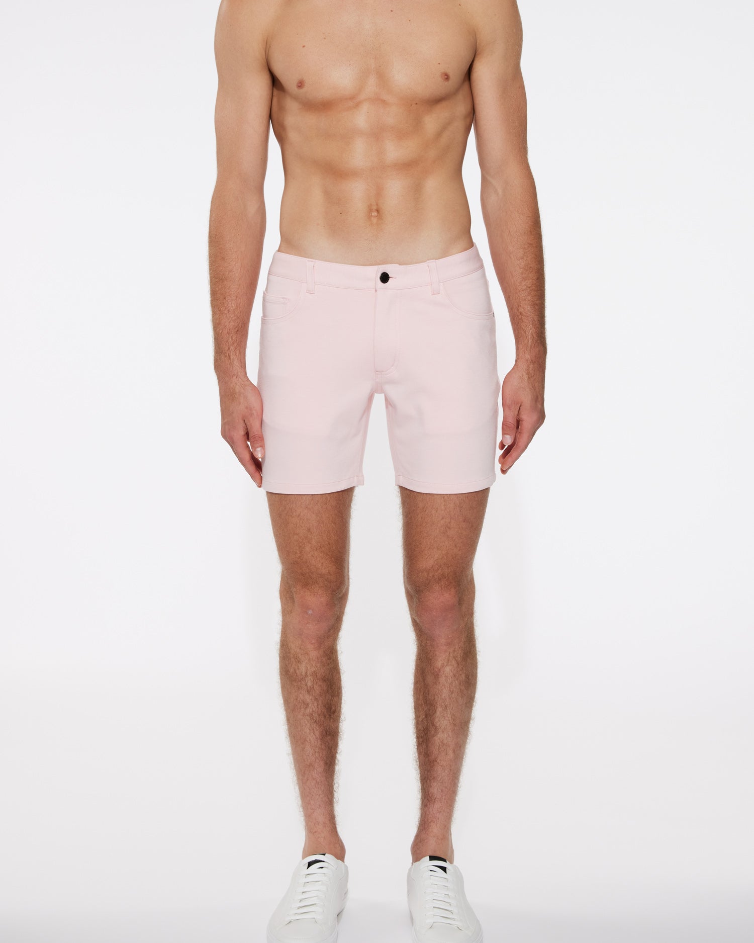 PINK PETAL 5" INSEAM STRETCH KNIT JEANS SHORTS ST-1932