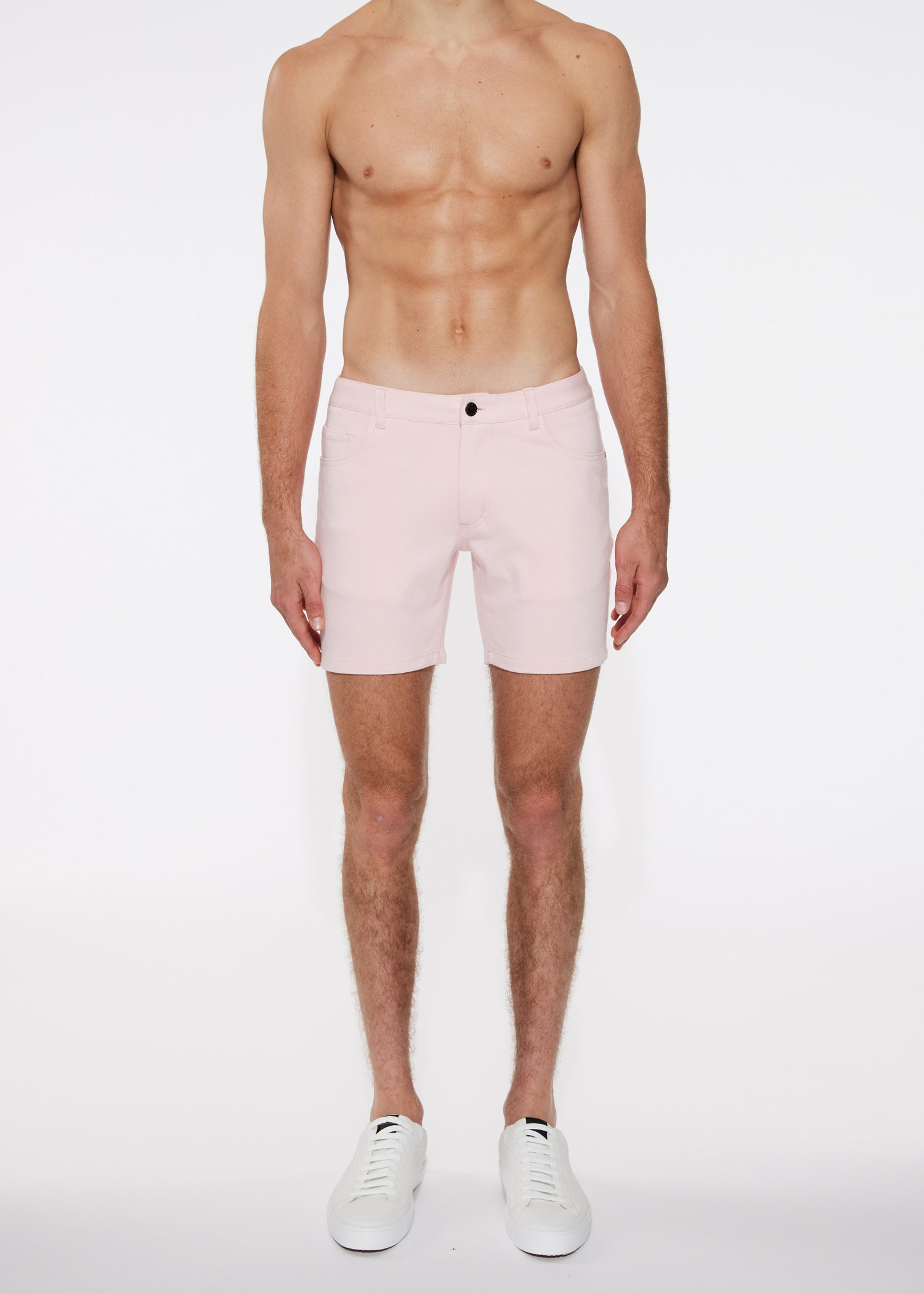 PINK PETAL 5" INSEAM STRETCH KNIT JEANS SHORTS ST-1932