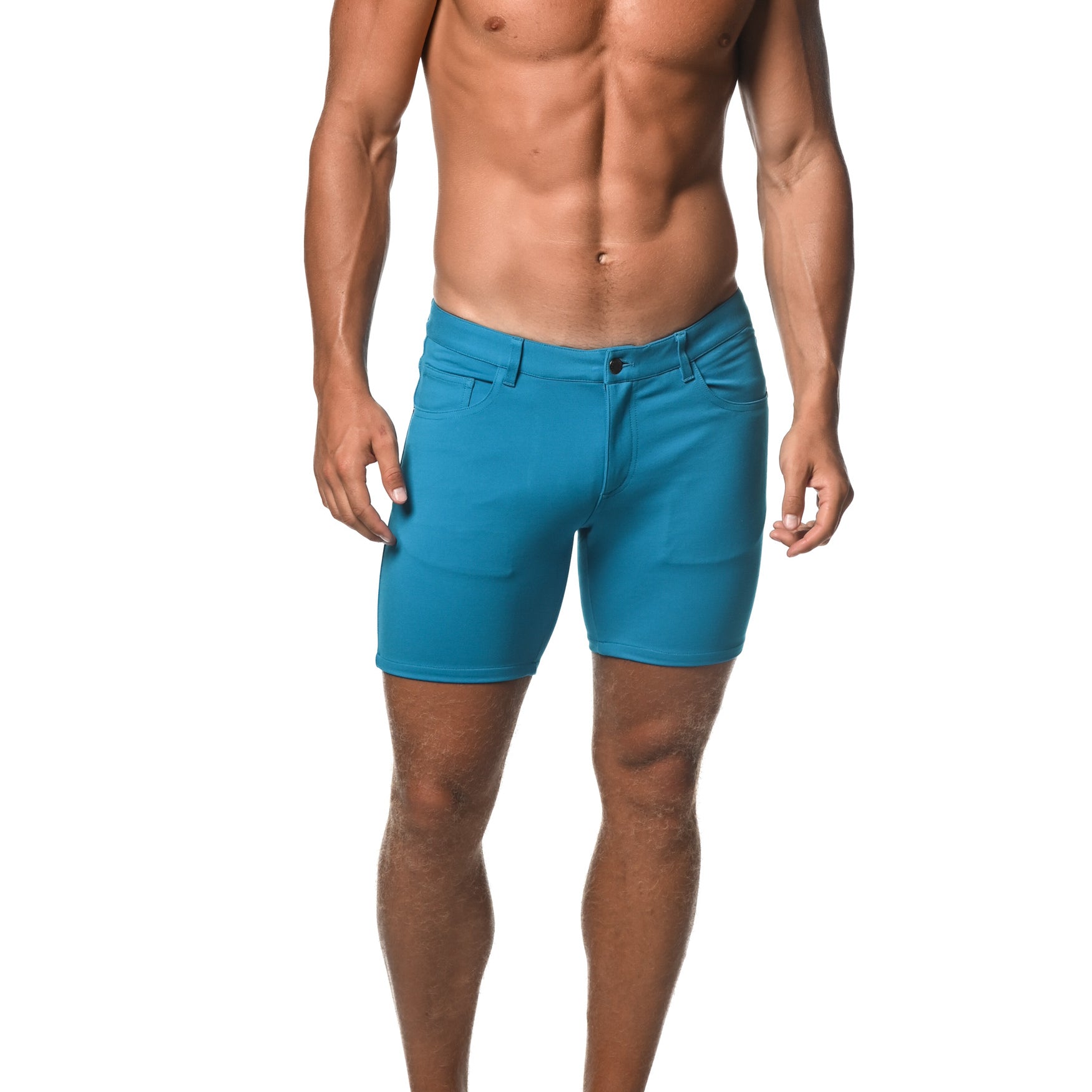 STAR SAPPHIRE 5" INSEAM STRETCH KNIT JEANS SHORTS  ST-1932