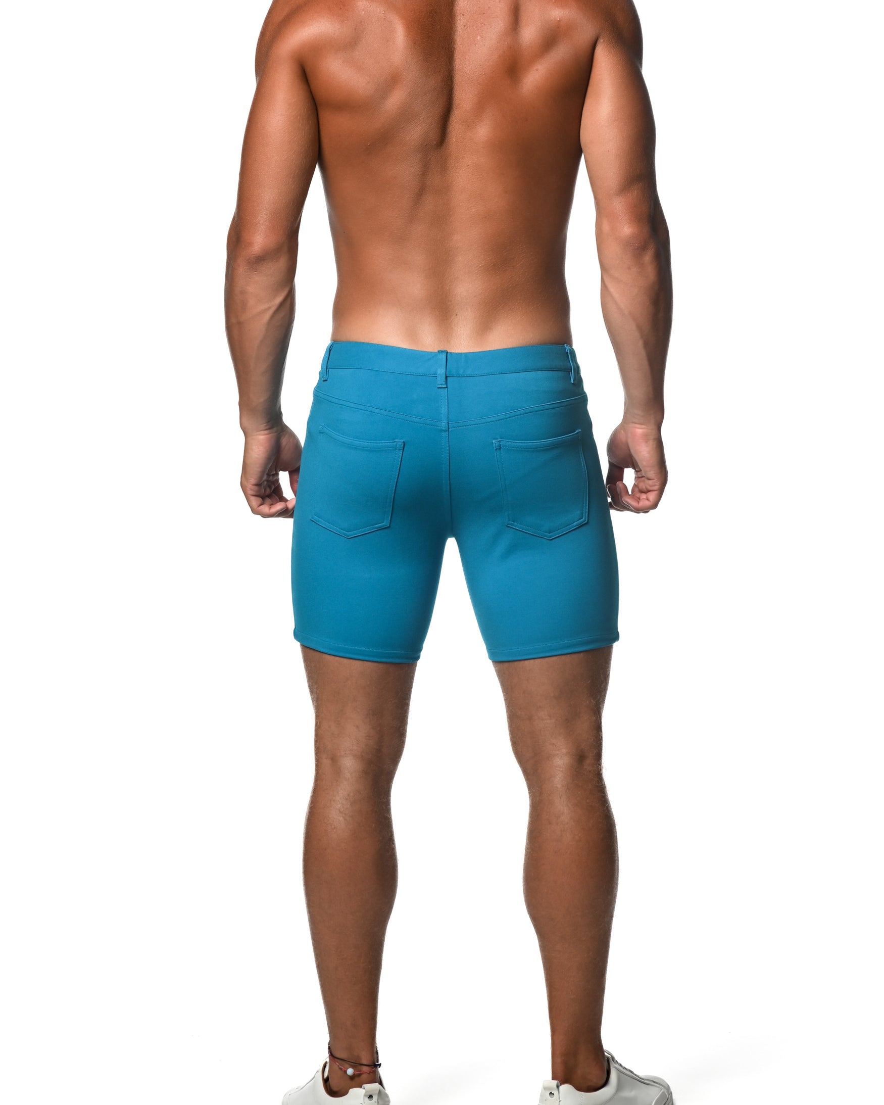 STAR SAPPHIRE 5" INSEAM STRETCH KNIT JEANS SHORTS  ST-1932