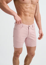 TEA ROSE 5" INSEAM SOLID STRETCH KNIT JEANS SHORT ST-1932