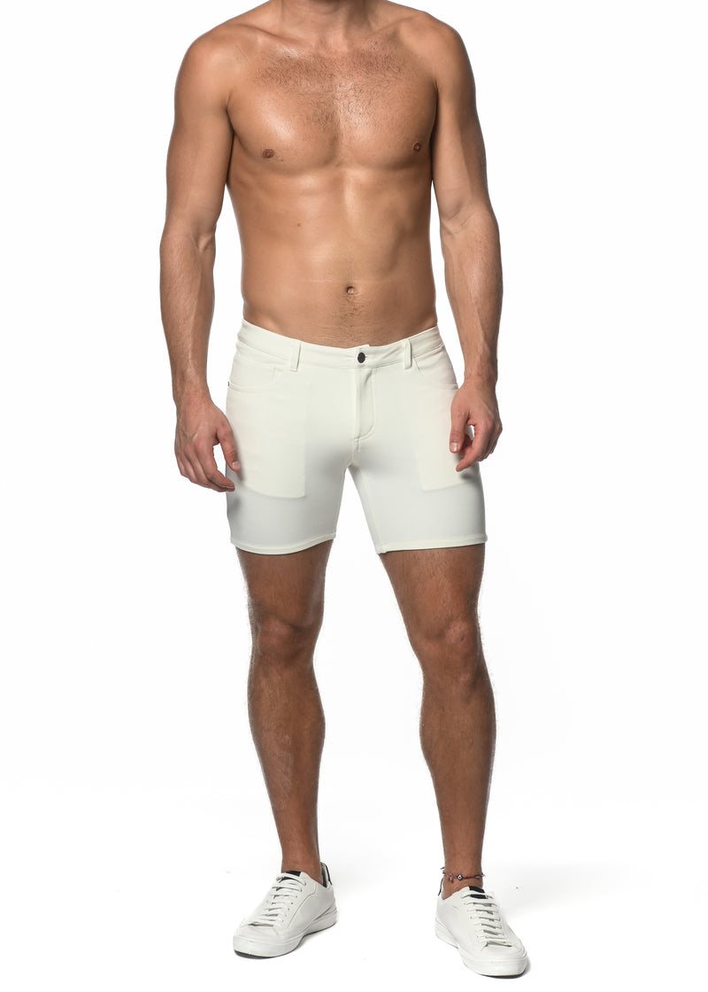 OFF WHITE LIMITED EDITION 5" KNIT SHORTS