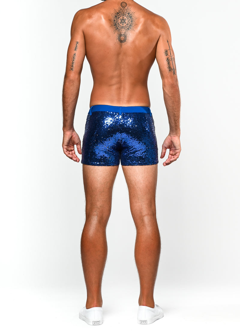 COBALT 3" INSEAM FULL SEQUIN SHIMMER SHORTS ST-1979 Final Sale