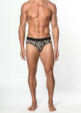 ARMY/SAND CAMO RECYCLED POLYESTER/ELASTANE LOW RISE BRIEF ST-20008