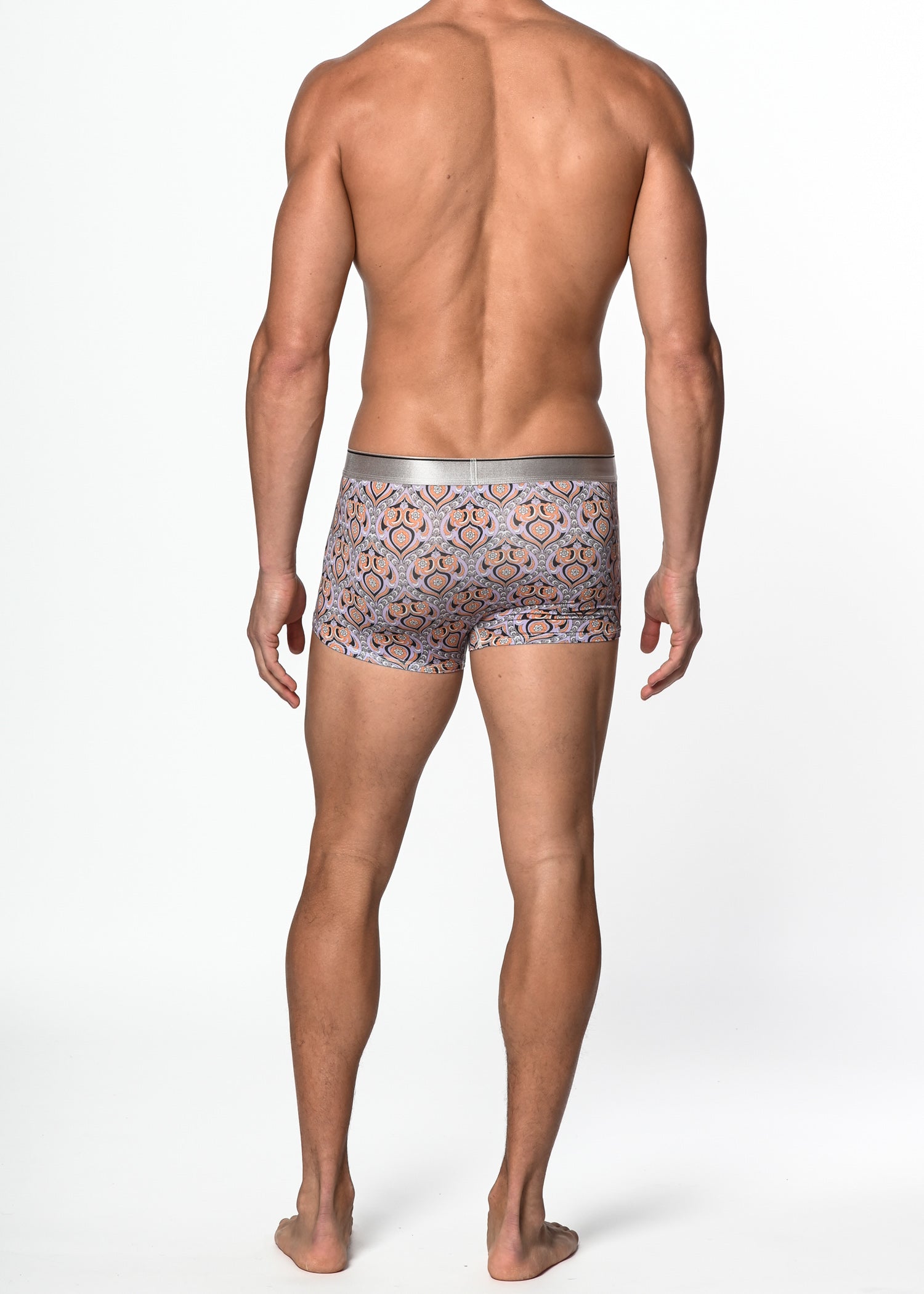 NAVY/AMBER BAROQUE RECYCLED POLYESTER/ELASTANE TRUNK ST-20500