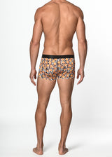 GOLD/BLACK JUNGLE DOTS RECYCLED POLYESTER/ELASTANE TRUNK ST-20511